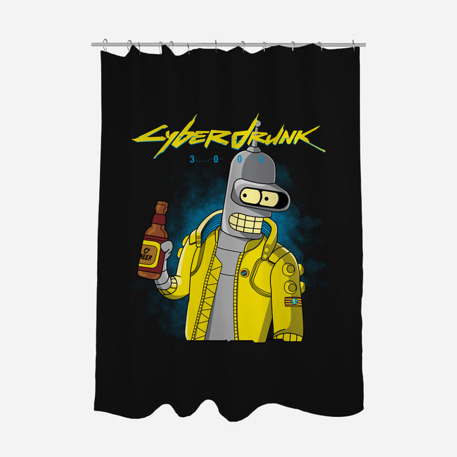 Cyberdrunk-none polyester shower curtain-retrodivision