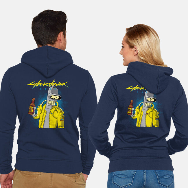 Cyberdrunk-unisex zip-up sweatshirt-retrodivision