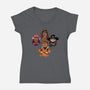Wrestlers Rhapsody-womens v-neck tee-zascanauta