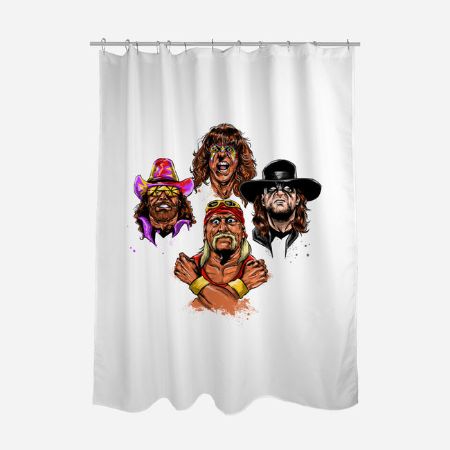 Wrestlers Rhapsody-none polyester shower curtain-zascanauta