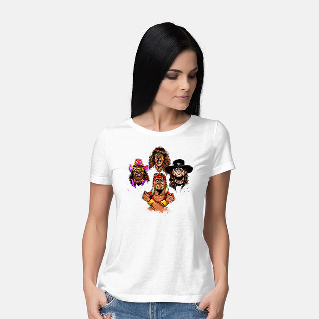 Wrestlers Rhapsody-womens basic tee-zascanauta