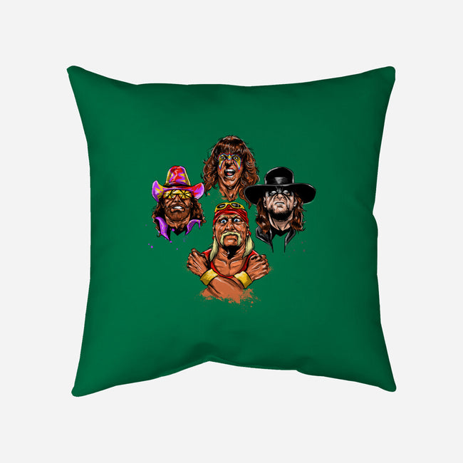 Wrestlers Rhapsody-none removable cover w insert throw pillow-zascanauta
