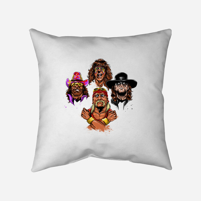 Wrestlers Rhapsody-none removable cover throw pillow-zascanauta