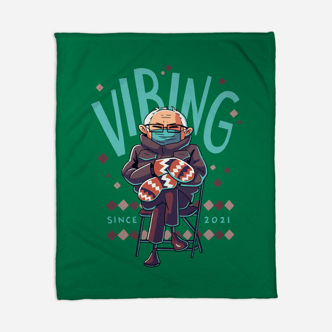Vibing Since 2021-none fleece blanket-Geekydog