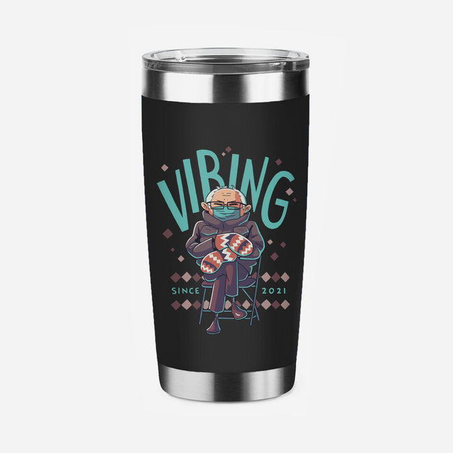 Vibing Since 2021-none stainless steel tumbler drinkware-Geekydog