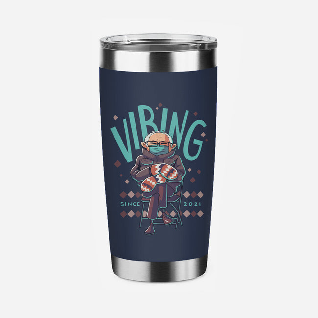 Vibing Since 2021-none stainless steel tumbler drinkware-Geekydog