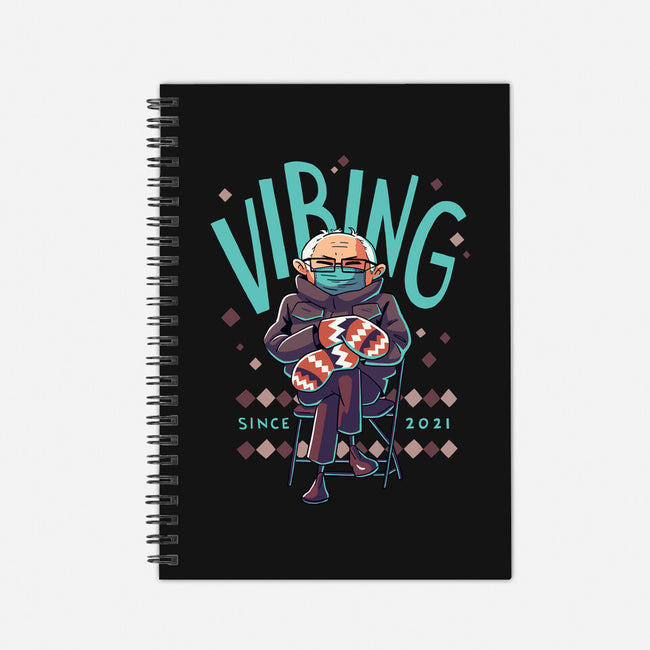 Vibing Since 2021-none dot grid notebook-Geekydog