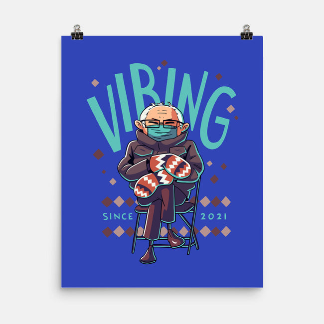 Vibing Since 2021-none matte poster-Geekydog