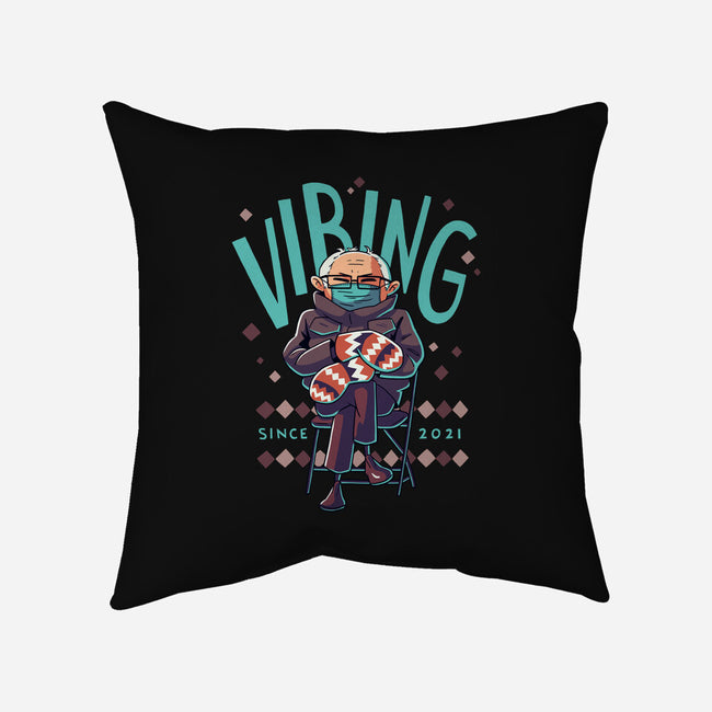 Vibing Since 2021-none removable cover w insert throw pillow-Geekydog
