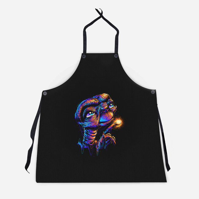Colorful Visitor-unisex kitchen apron-glitchygorilla