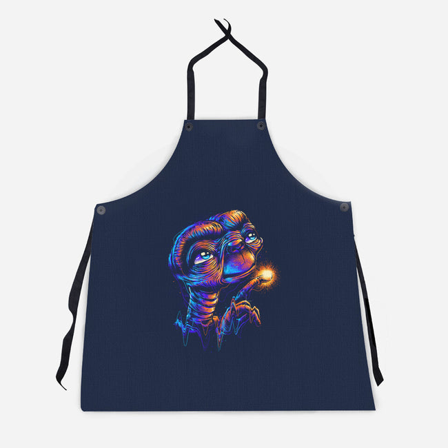 Colorful Visitor-unisex kitchen apron-glitchygorilla
