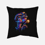Colorful Visitor-none removable cover throw pillow-glitchygorilla