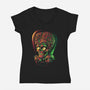 Colorful Attack-womens v-neck tee-glitchygorilla