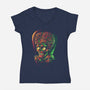 Colorful Attack-womens v-neck tee-glitchygorilla
