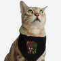 Colorful Attack-cat adjustable pet collar-glitchygorilla