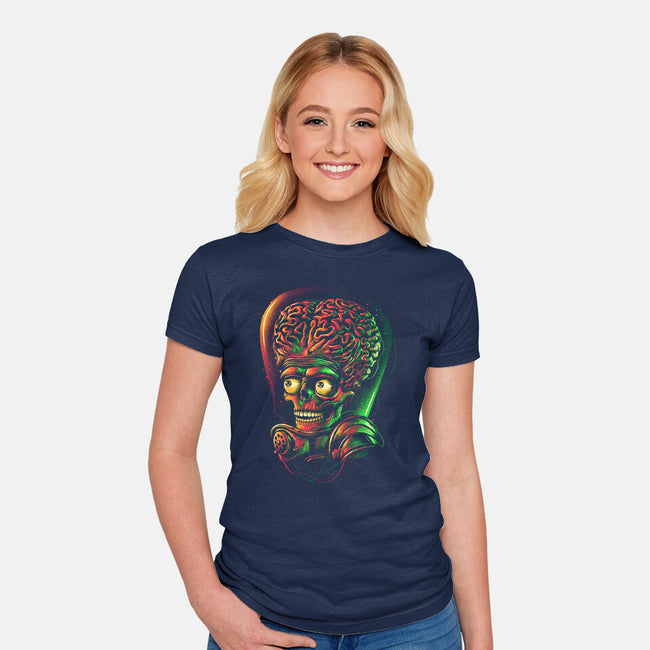 Colorful Attack-womens fitted tee-glitchygorilla