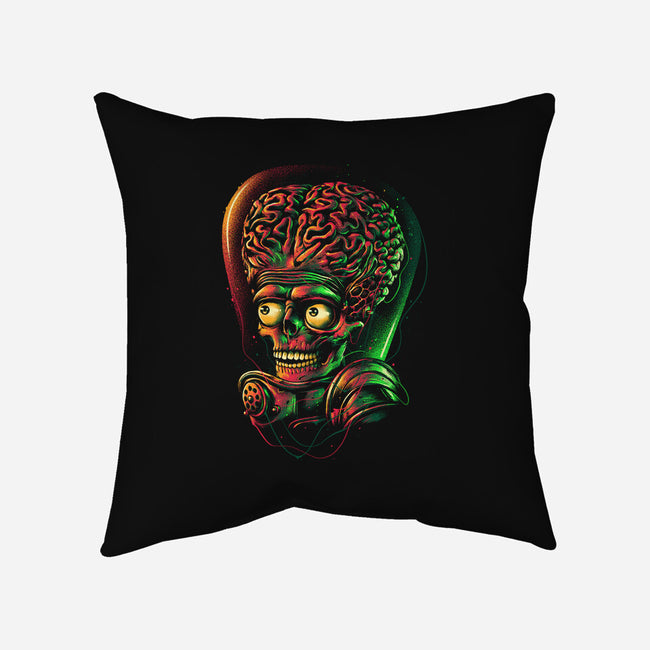 Colorful Attack-none removable cover w insert throw pillow-glitchygorilla