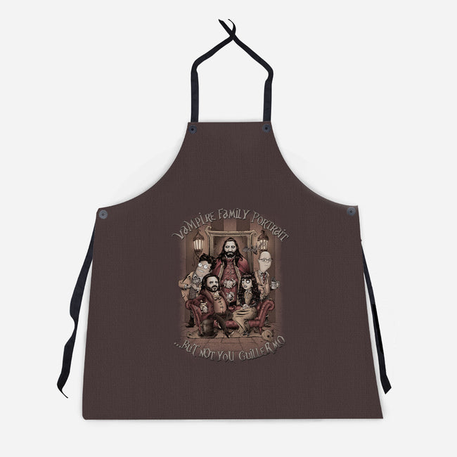 Vampire Family Portrait-unisex kitchen apron-saqman