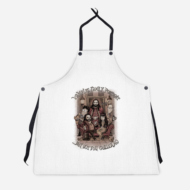 Vampire Family Portrait-unisex kitchen apron-saqman