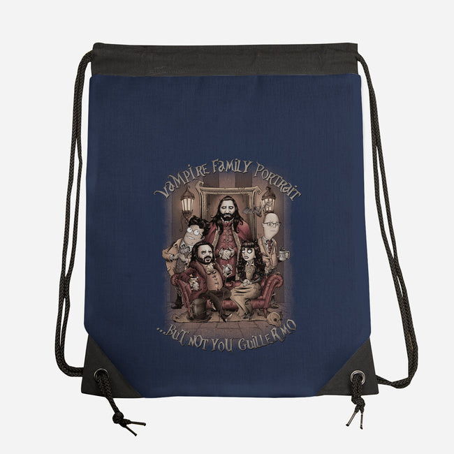 Vampire Family Portrait-none drawstring bag-saqman
