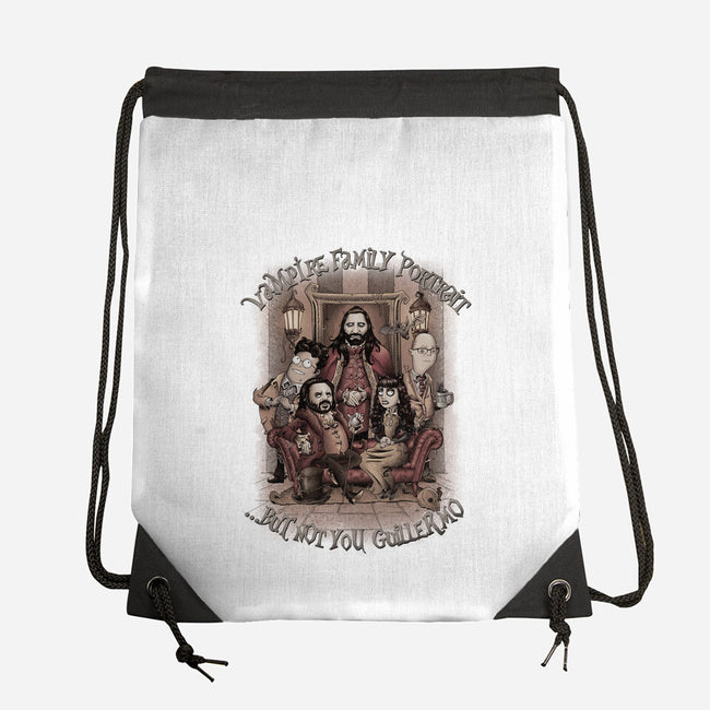 Vampire Family Portrait-none drawstring bag-saqman