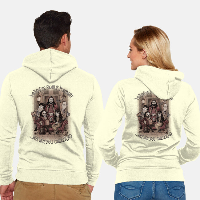 Vampire Family Portrait-unisex zip-up sweatshirt-saqman