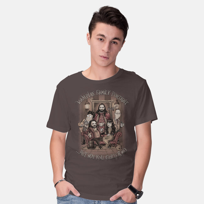 Vampire Family Portrait-mens basic tee-saqman