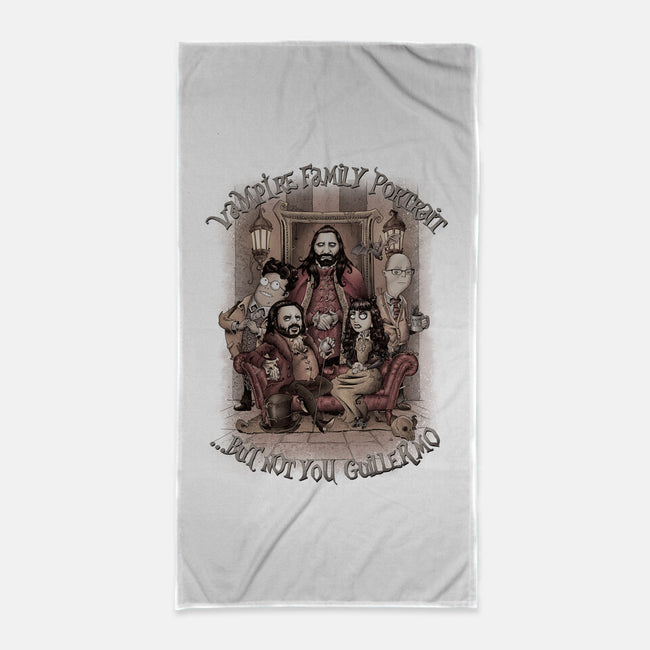 Vampire Family Portrait-none beach towel-saqman