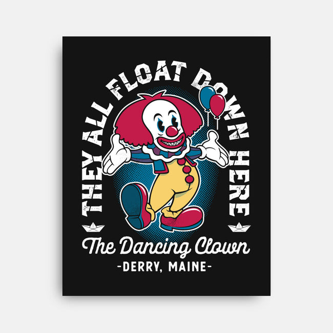 The Dancing Clown-none stretched canvas-Nemons