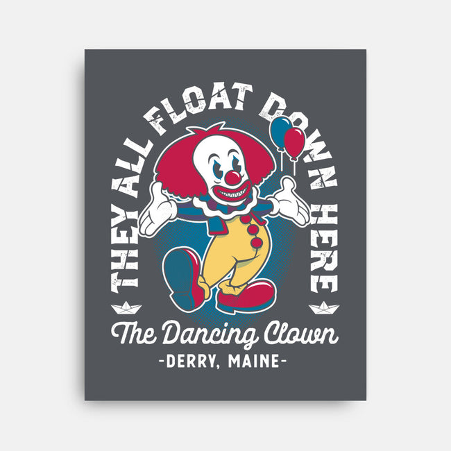 The Dancing Clown-none stretched canvas-Nemons