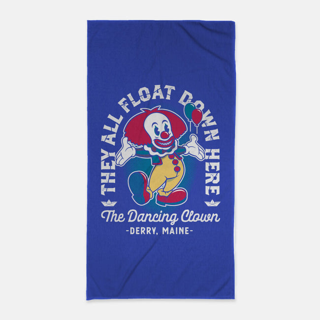 The Dancing Clown-none beach towel-Nemons