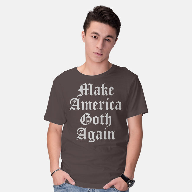 Make America Goth Again-mens basic tee-Thiago Correa
