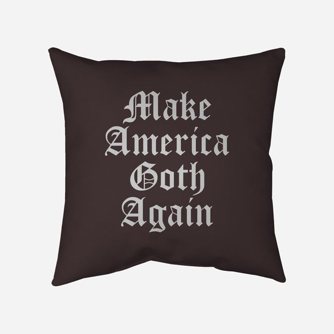 Make America Goth Again-none non-removable cover w insert throw pillow-Thiago Correa