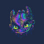 Colorful Midnight-cat adjustable pet collar-glitchygorilla