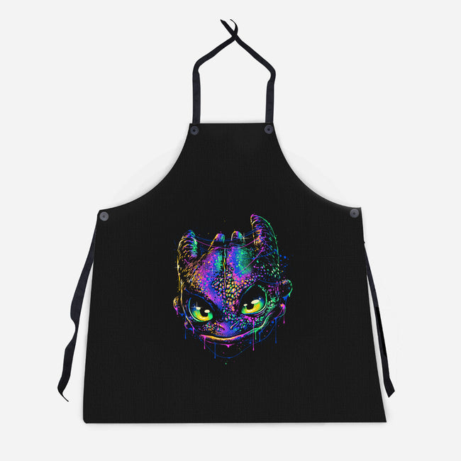 Colorful Midnight-unisex kitchen apron-glitchygorilla