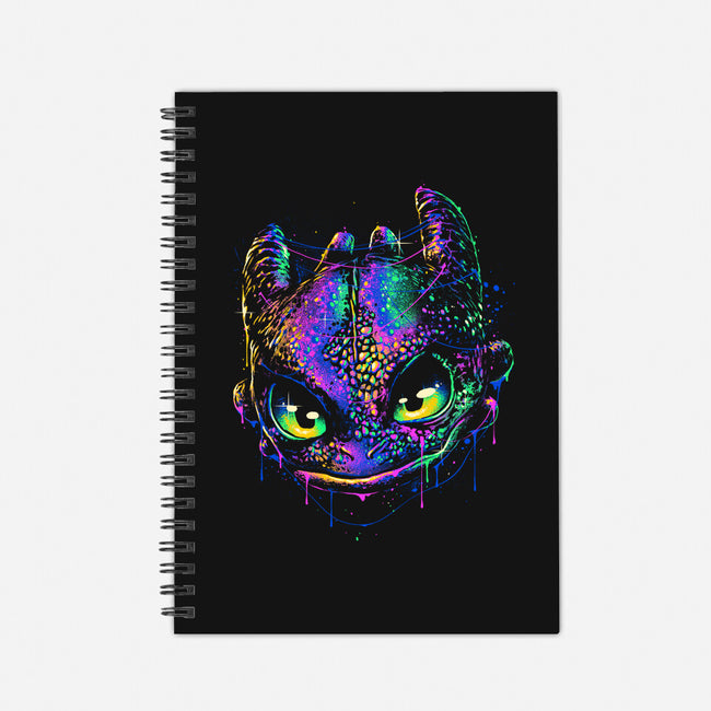 Colorful Midnight-none dot grid notebook-glitchygorilla