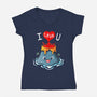 I Lava You-womens v-neck tee-Vallina84