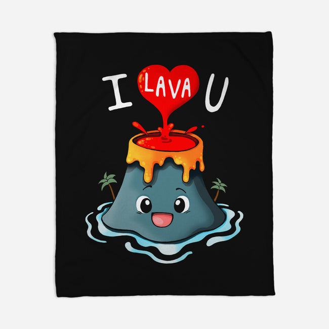 I Lava You-none fleece blanket-Vallina84