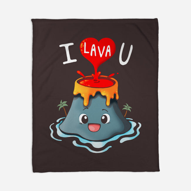 I Lava You-none fleece blanket-Vallina84