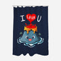 I Lava You-none polyester shower curtain-Vallina84