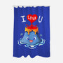 I Lava You-none polyester shower curtain-Vallina84