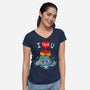I Lava You-womens v-neck tee-Vallina84