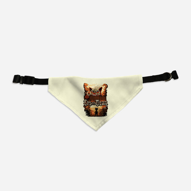 Cat on Titan-dog adjustable pet collar-pujartwork