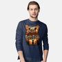 Cat on Titan-mens long sleeved tee-pujartwork