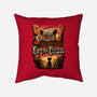 Cat on Titan-none removable cover w insert throw pillow-pujartwork