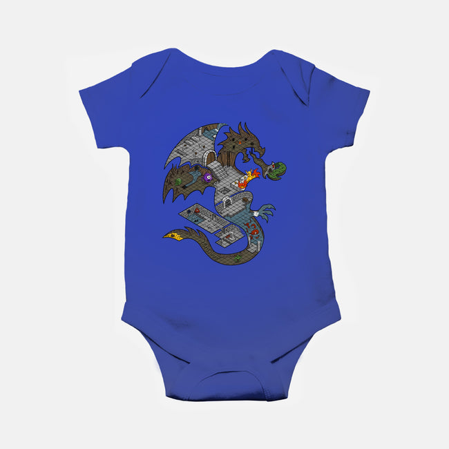 Dungeons in Dragons-baby basic onesie-Paul Simic