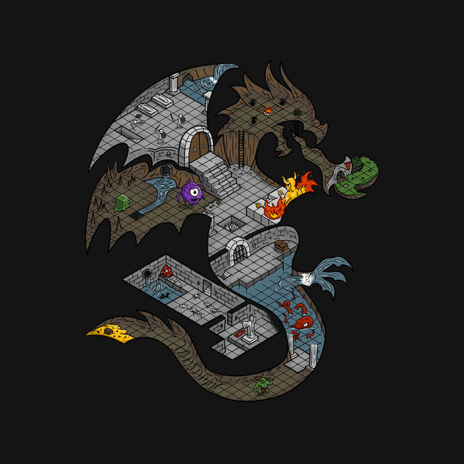 Dungeons in Dragons-unisex basic tee-Paul Simic