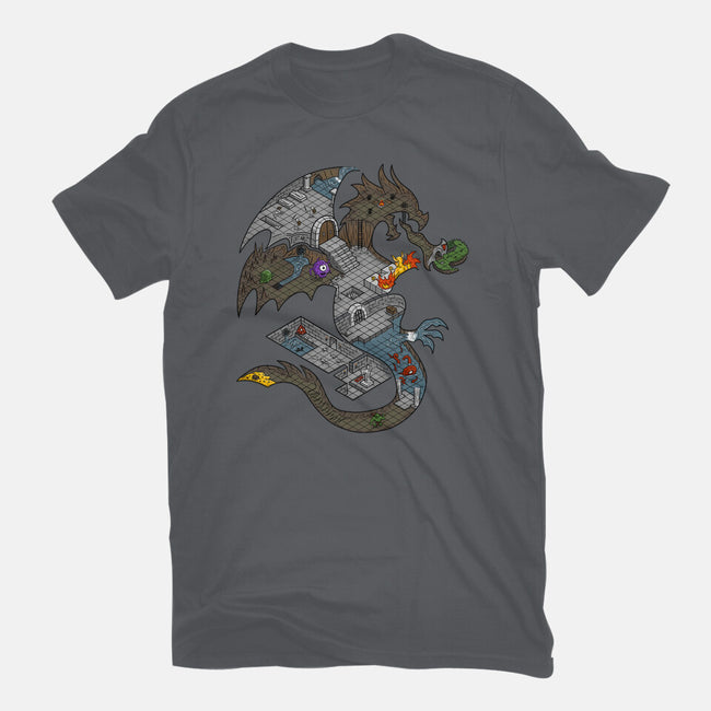 Dungeons in Dragons-womens basic tee-Paul Simic