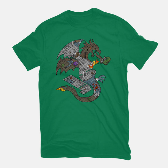 Dungeons in Dragons-womens basic tee-Paul Simic