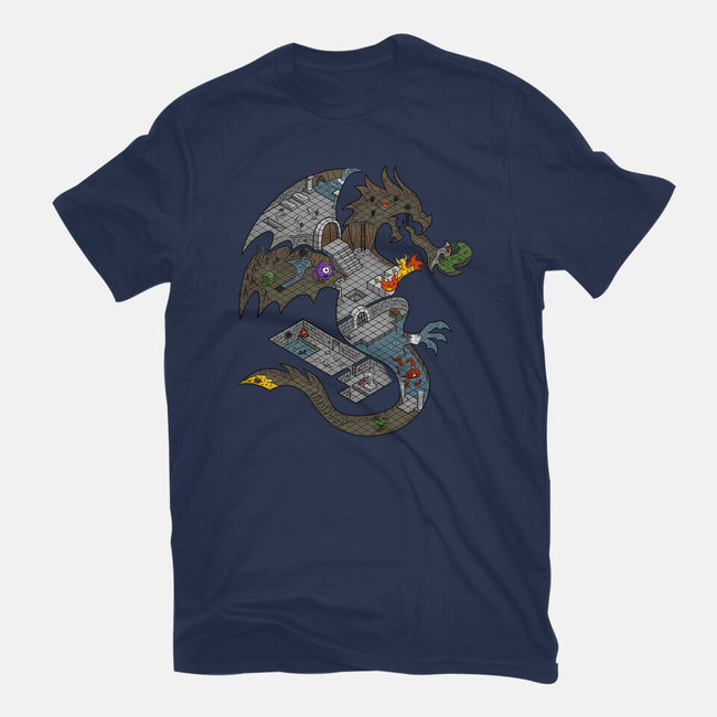 Dungeons in Dragons-womens basic tee-Paul Simic